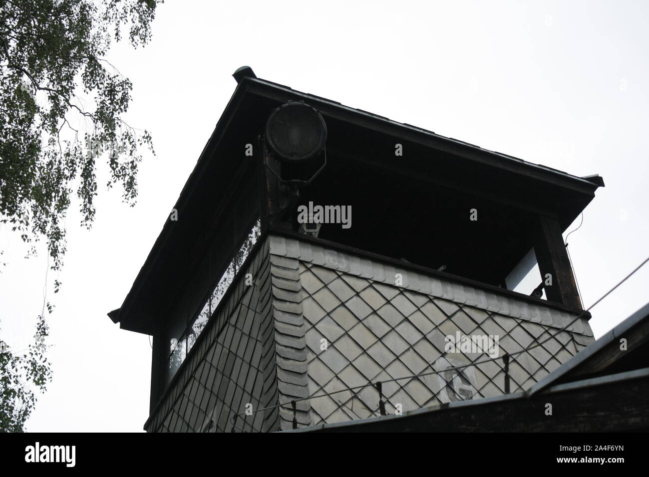 Camp de concentration d'Auschwitz en Pologne. Banque D'Images