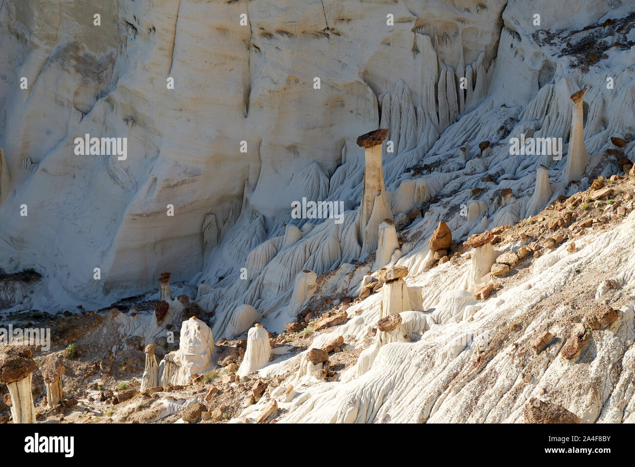 Paysage de l'Utah - Wahweap Hoodoos, les tours du silence, Utah, USA Banque D'Images