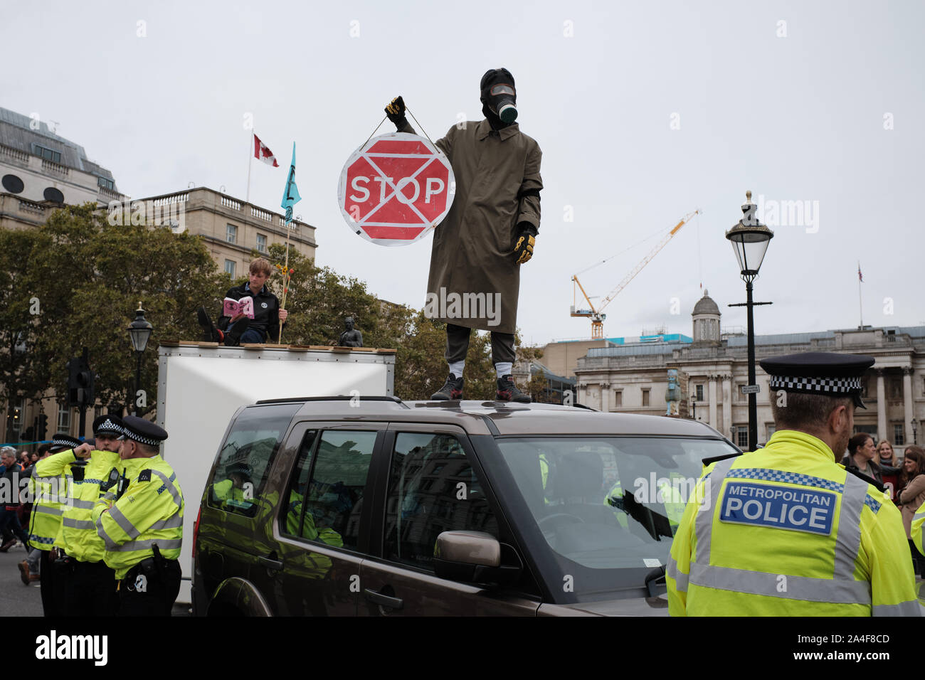 Rébellion Extinction protester à Londres. Banque D'Images