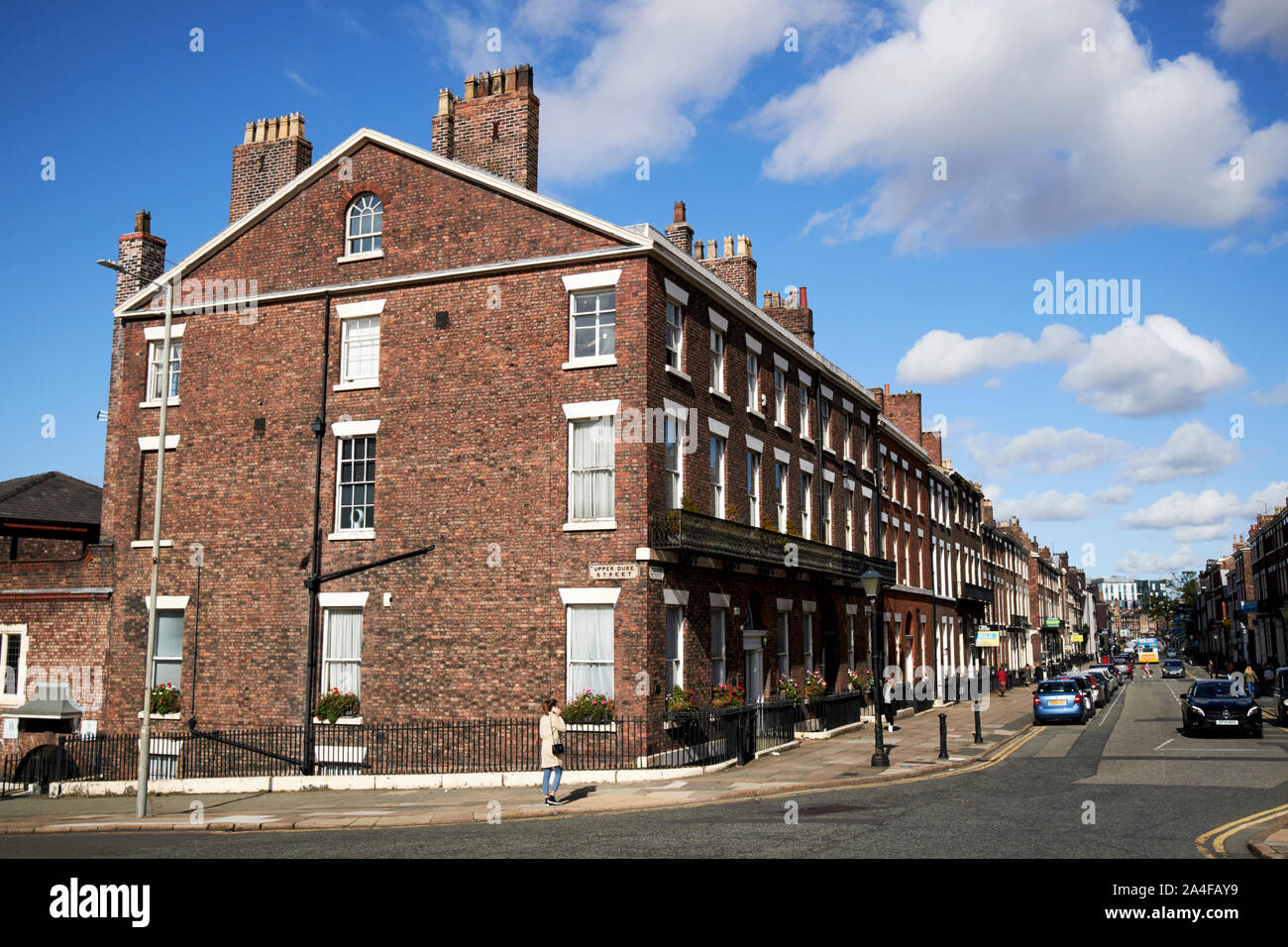 Jonction de Rodney Street et la rue Duke dans liverpools géorgien Liverpool Angleterre UK Banque D'Images
