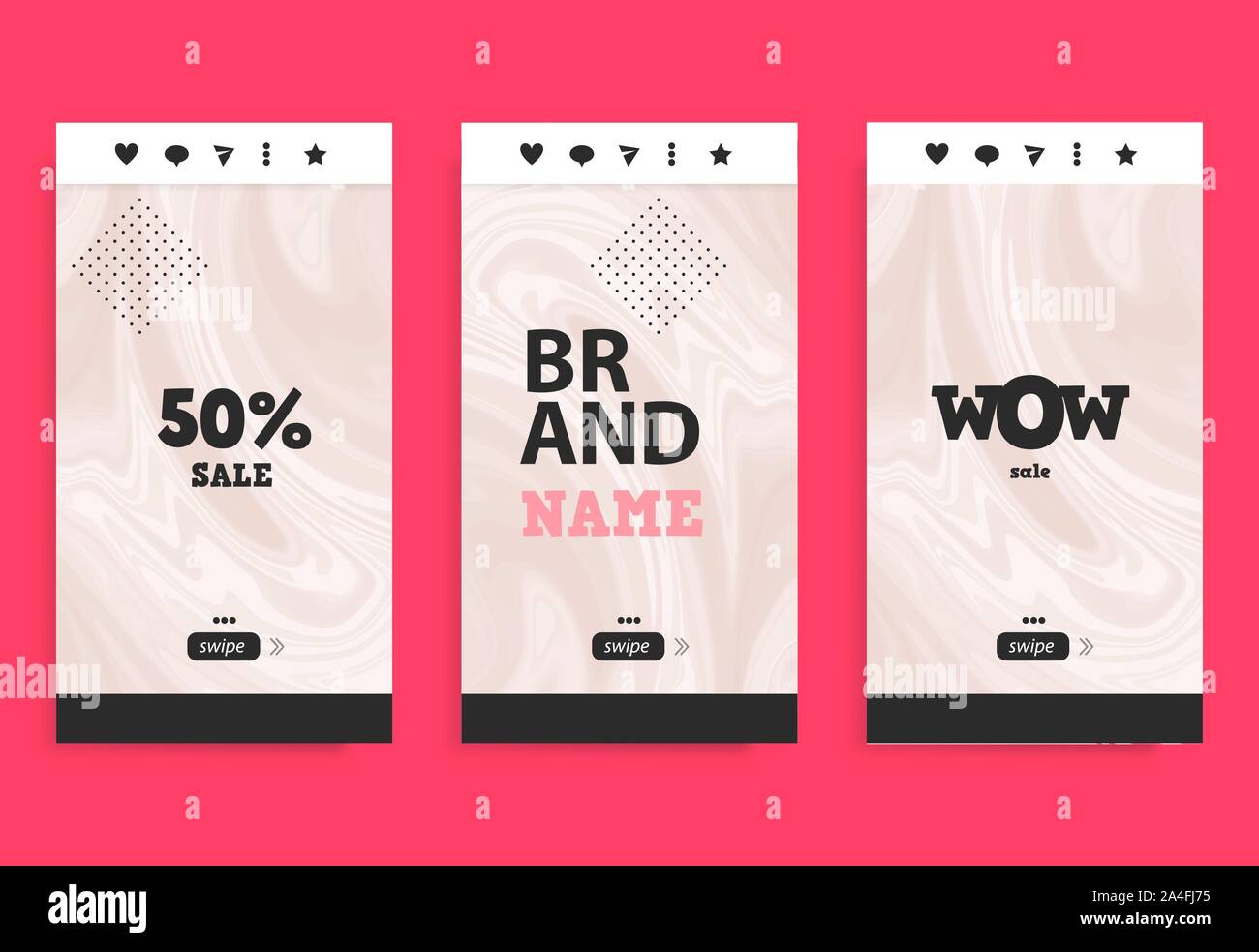 Modèle de téléphone mobile pour des histoires de l'origine sociale. Illustration de Vecteur