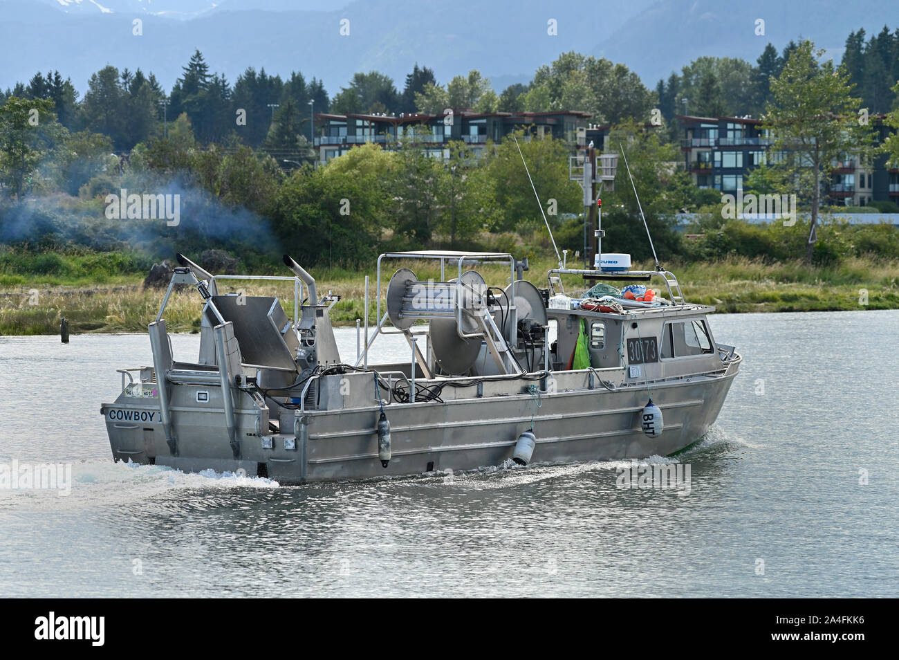 Bateau de pêche Stein, Courtenay, Colombie-Britannique, Canada Banque D'Images