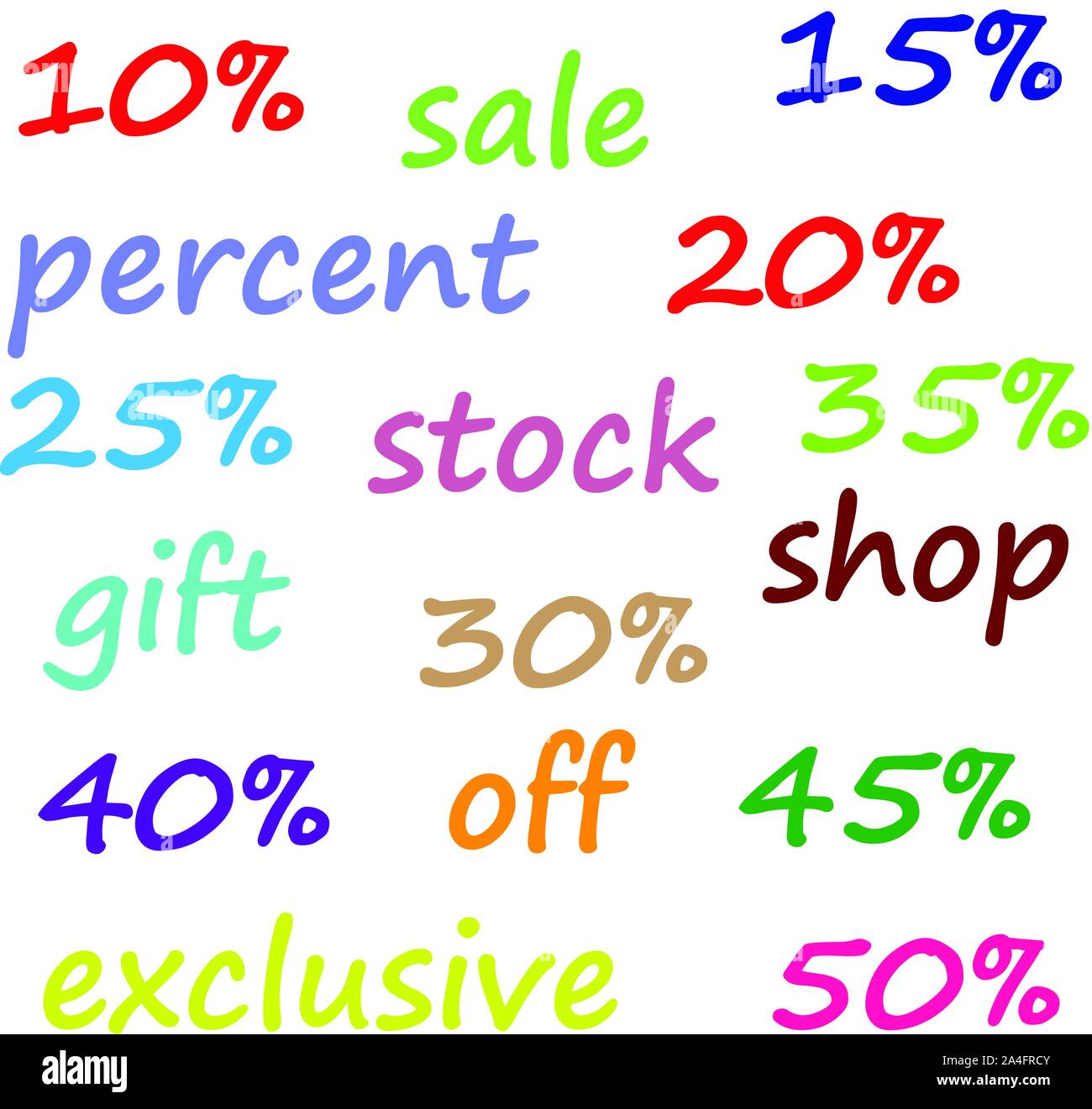 La vente. Dons d'actions exclusivement le Vendredi Noir Illustration de Vecteur