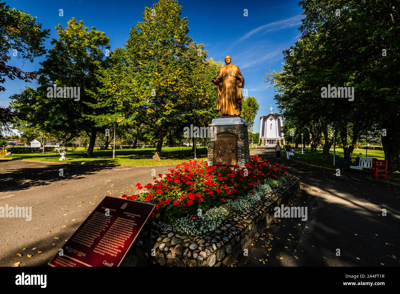 Notre Dame de l'Assomption Monument   Rogersville, Nouveau-Brunswick, CA Banque D'Images