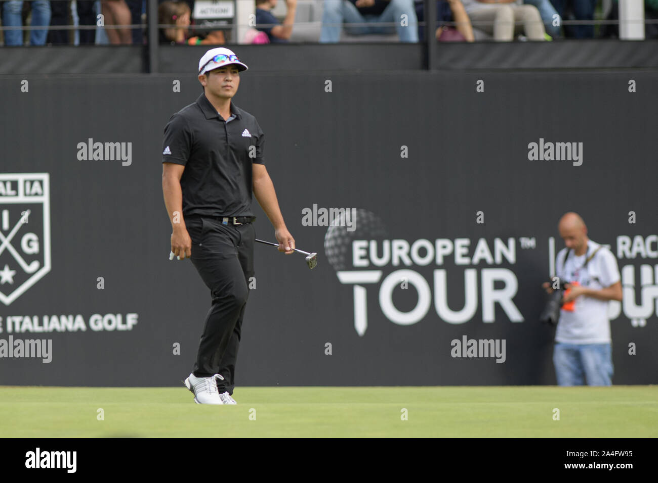 L'autrichien Bernd Wiesberger remporte avec 268 (66 70 67 65, -16) la 76ème Italian Open, cinquième cas de l'European Tour de la série Rolex, qui a eu lieu sur le parcours difficile de l'Olgiata Golf Club (par 71) à Rome, où l'Azzurri Francesco Laporta, septième avec 275 (-9), et Andrea Pavan, dixième avec 276 (-8) a offert un grand test. (Photo par Domenico CIppitelli/Pacific Press) Banque D'Images