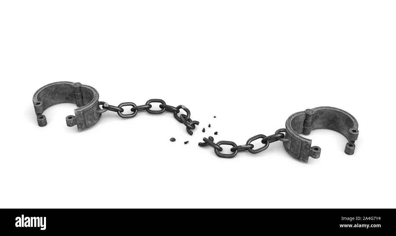 Menottes Rompues Broken shackles Banque de photographies et d’images à haute résolution ...