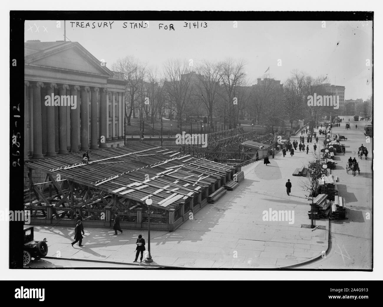 Stand du trésor - Mars 1913 Banque D'Images