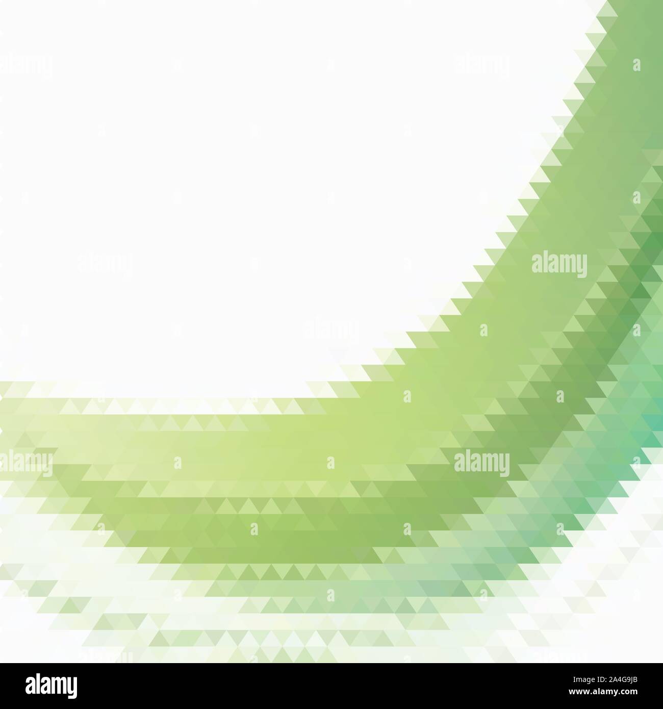 Green Wave géométrique des figures triangulaires, Illustration de Vecteur