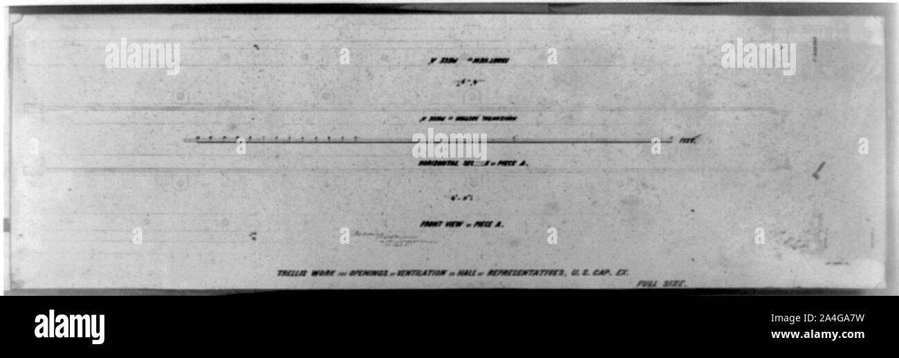 Pour les ouvertures de treillage de la ventilation dans la salle de représentants Banque D'Images