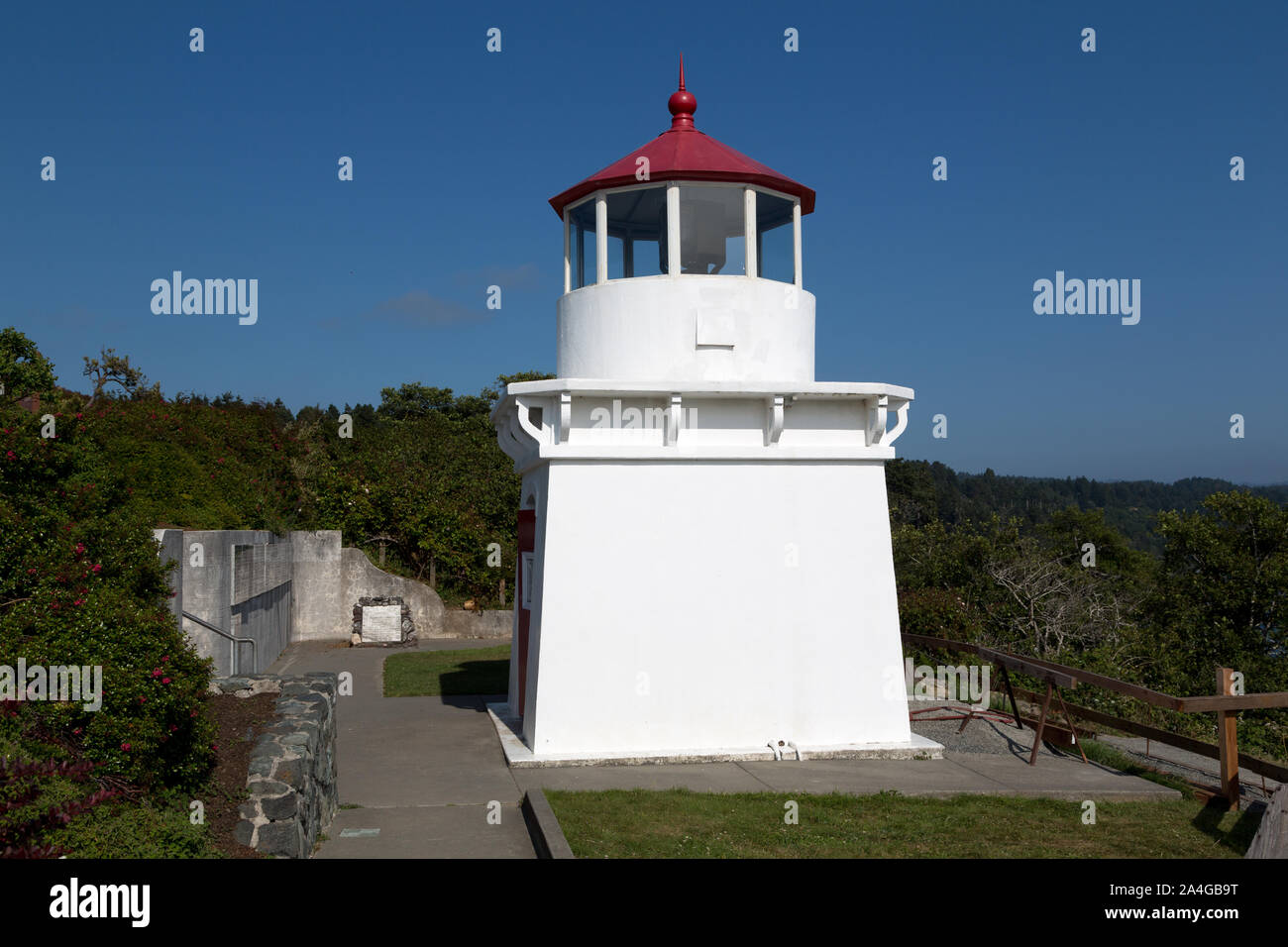Trinité-Memorial Lighthouse à Trinité, en Californie Banque D'Images