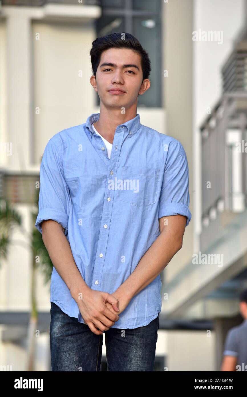 Un homme impatient Divers Banque D'Images