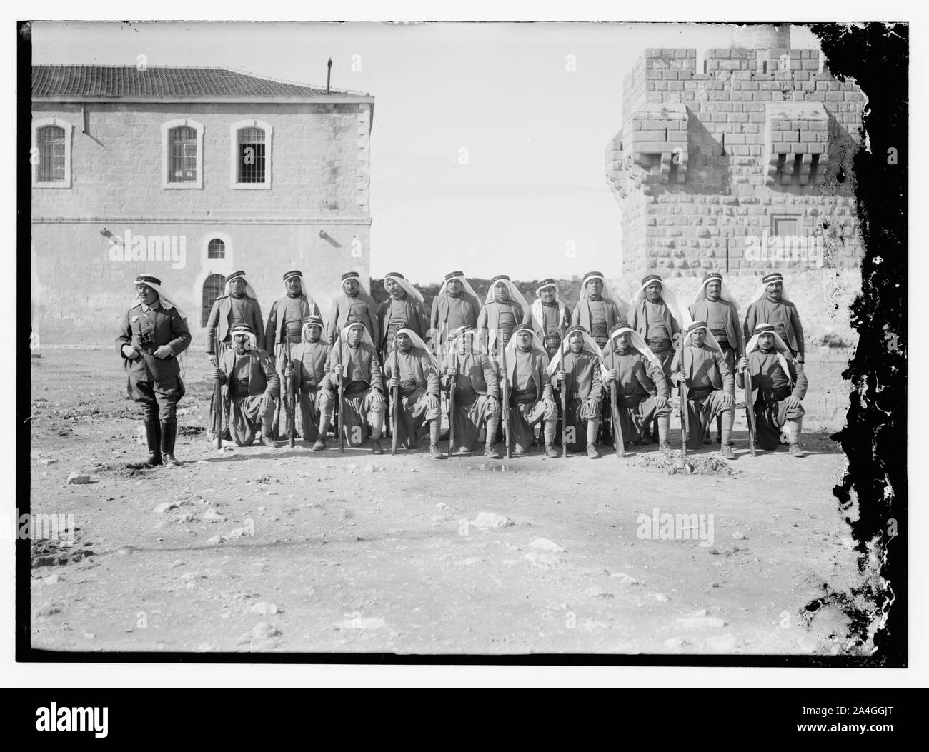 Turk. [C.-à-d., bain turc] des soldats avant Tour de David Banque D'Images