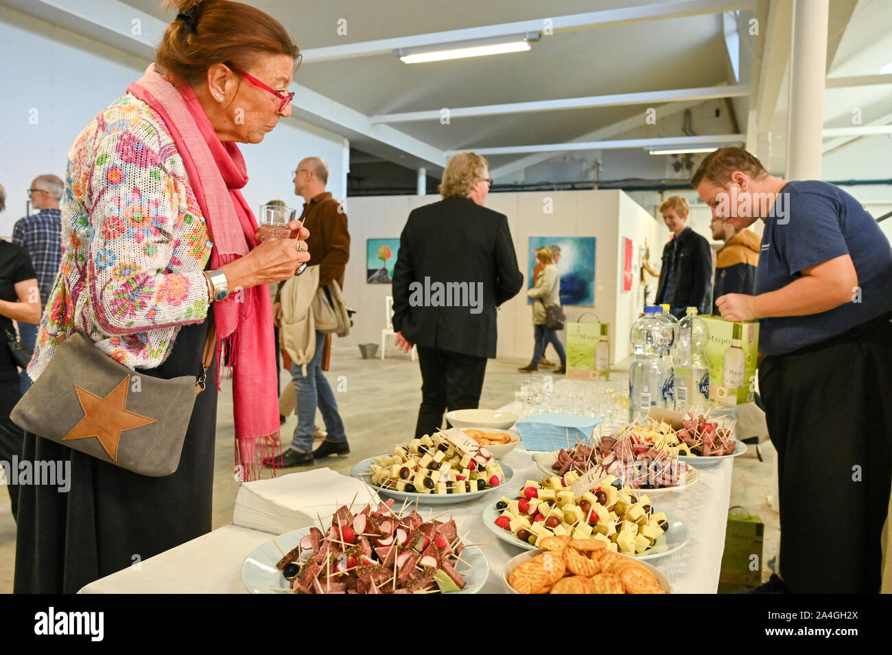 Ouverture d'un concours artistique national suédois de l'exposition par l'Union des artistes le 21 septembre 2019 à l'extérieur de Göteborg Mölnlycke. Banque D'Images