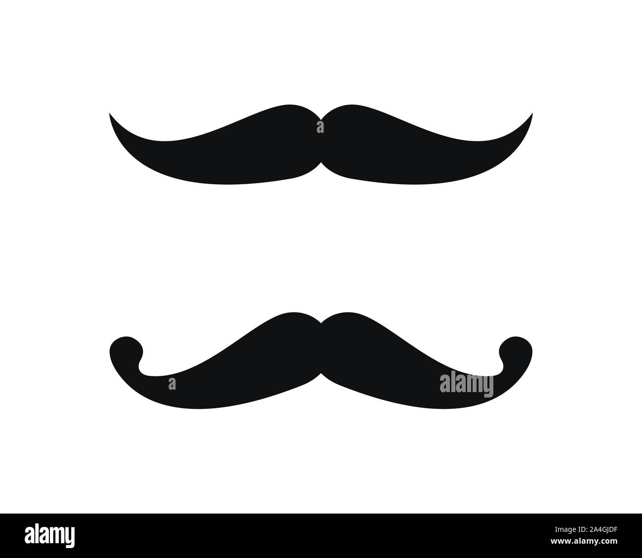 Icône Moustache modèle Logo vector illustration design Illustration de Vecteur