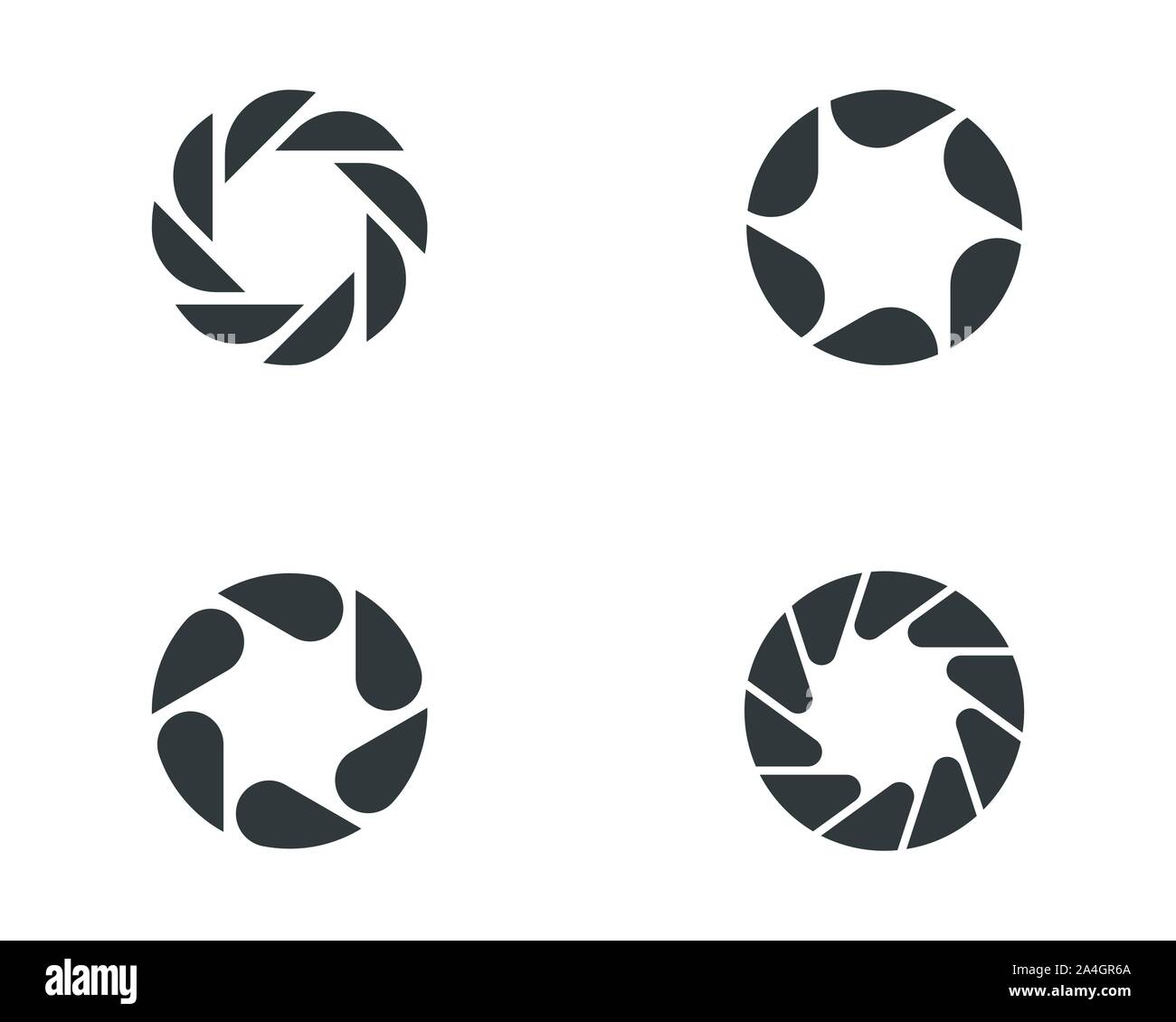 Modèle de conception de logo photographie icône vecteur illustration Illustration de Vecteur