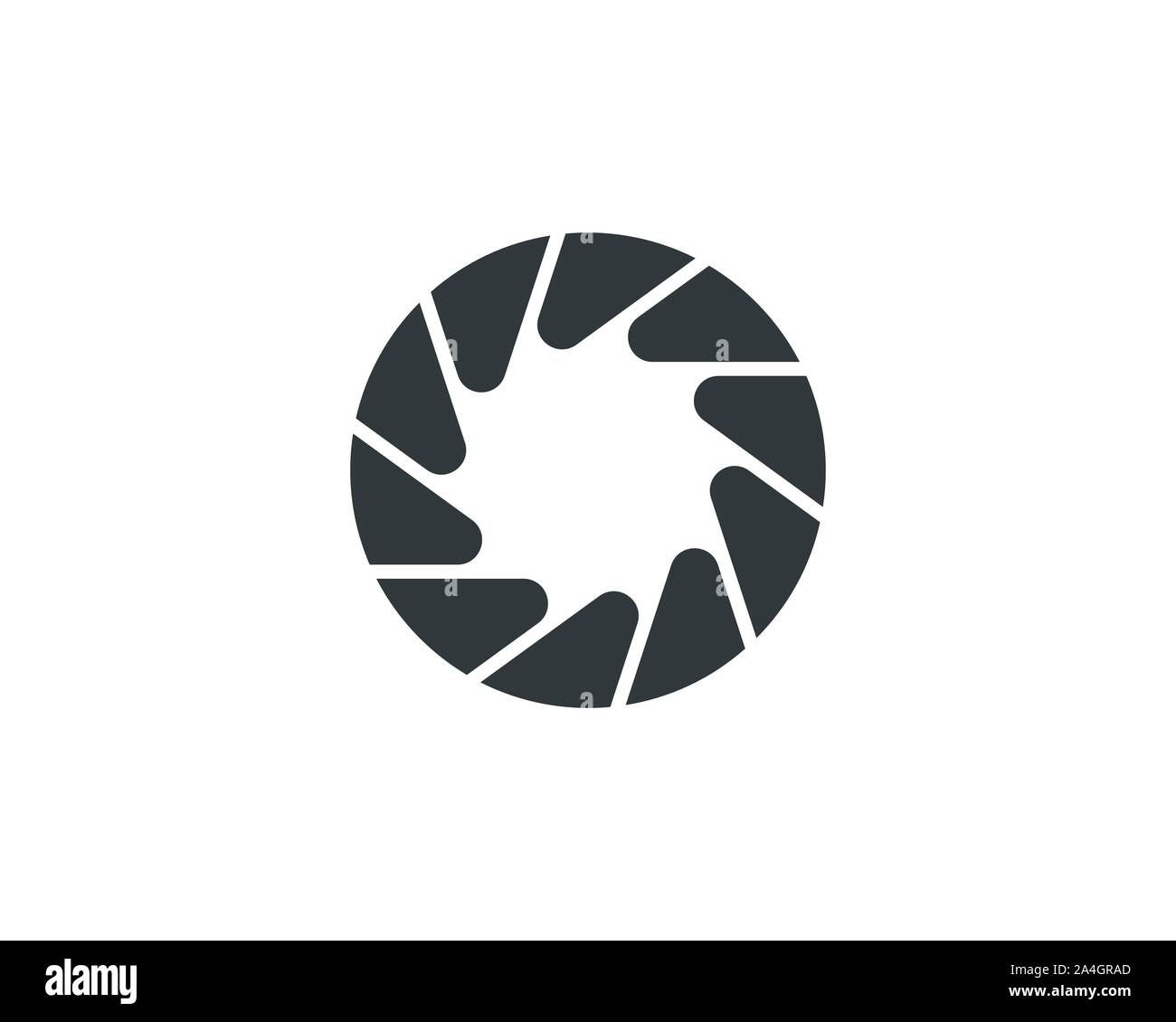 Modèle de conception de logo photographie icône vecteur illustration Illustration de Vecteur