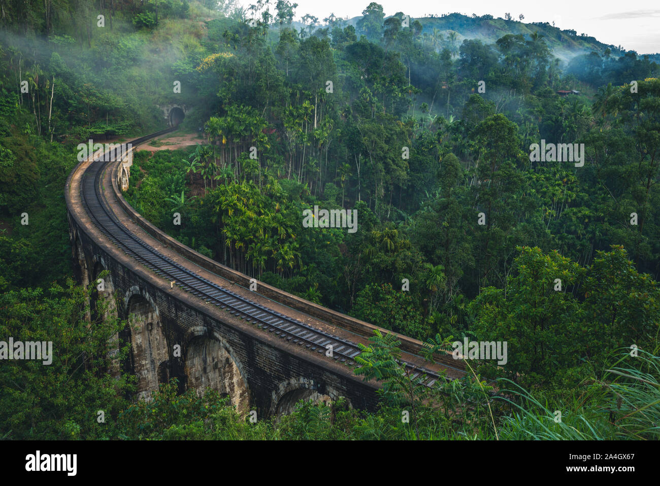 Pont en arc neuf, Demodara, Sri Lanka Banque D'Images