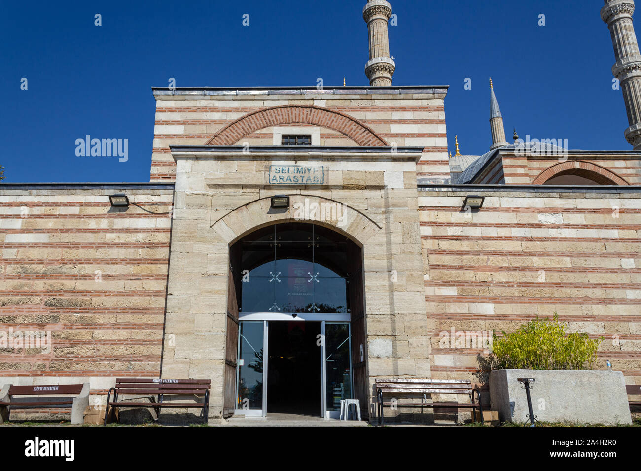 Edirne / Turquie - 02 octobre 2019 : Grand Bazar mosquée Selimiye Selimiye ( Arastasi) Banque D'Images