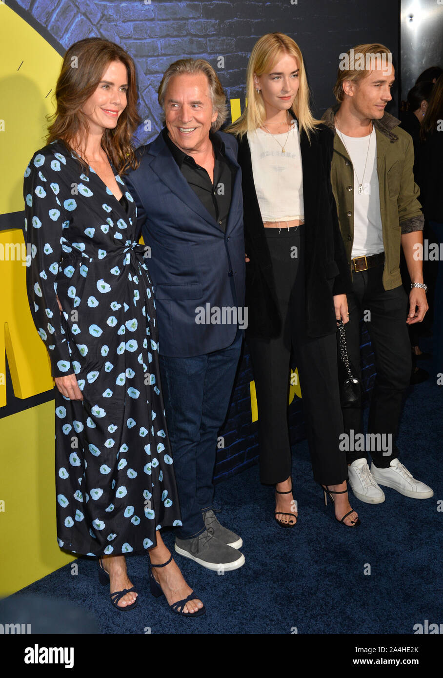 Los Angeles, USA. 14Th Oct, 2019. Don Johnson, Kelley Phleger, Grace Johnson & Johnson Jesse à la première de HBO's 'Watchmen' au Cinerama Dome, Hollywood. Photo : Paul Smith/Featureflash Crédit : Paul Smith/Alamy Live News Banque D'Images