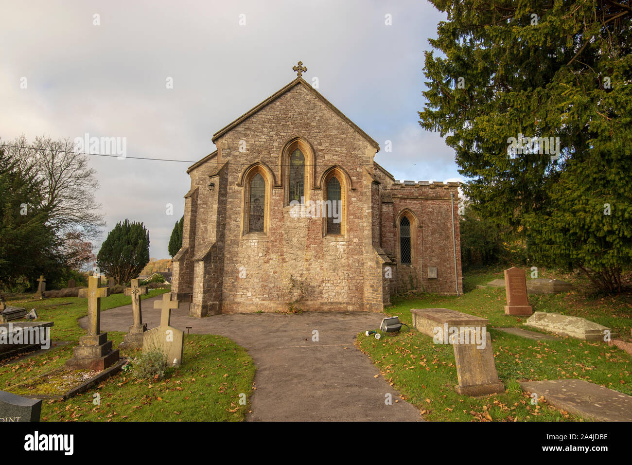 Christ Church, Redhill est un bâtiment classé Grade II dans la région de Redhill, North Somerset, Angleterre Banque D'Images