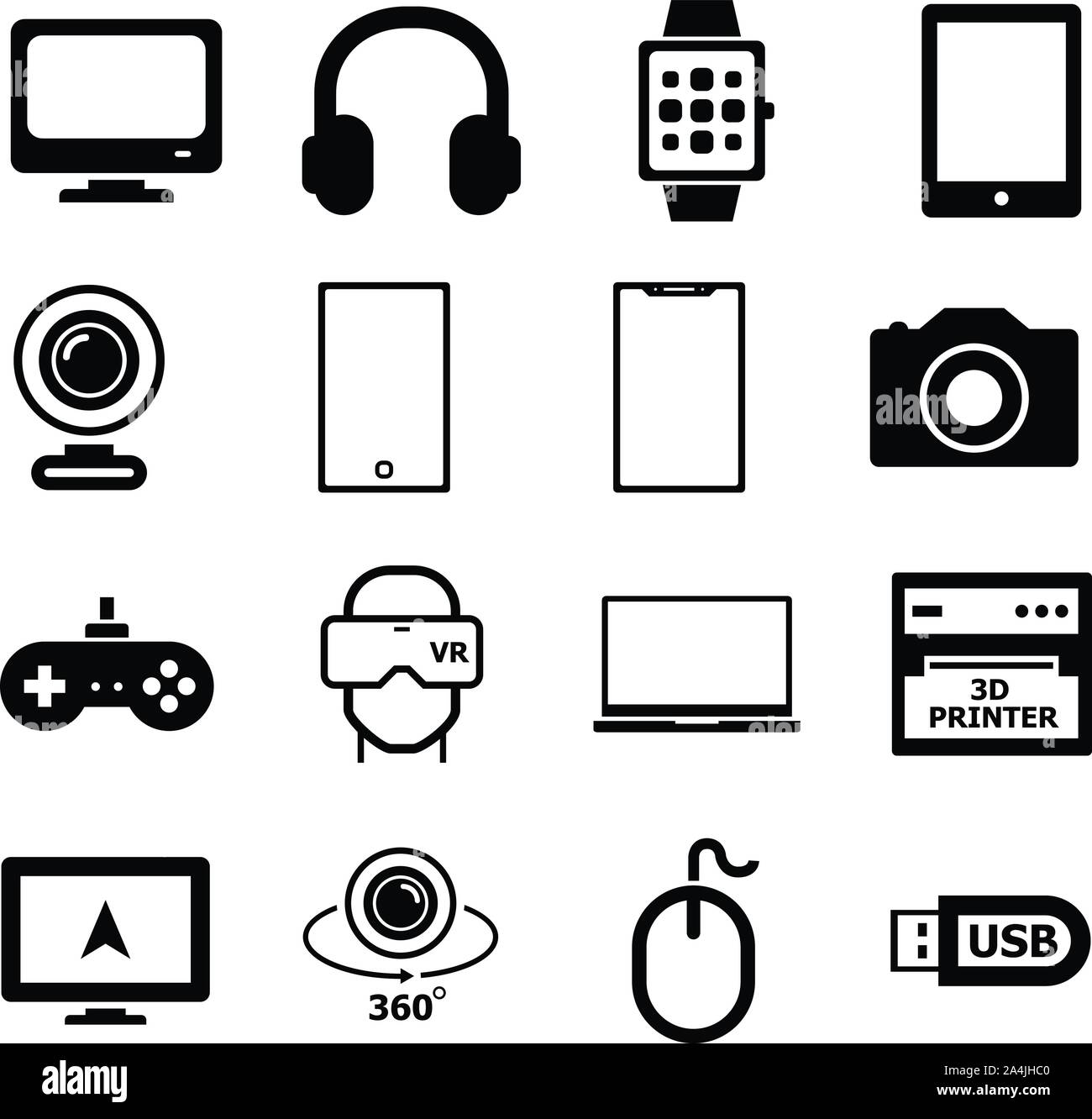 Gadget Icon Set Illustration de Vecteur