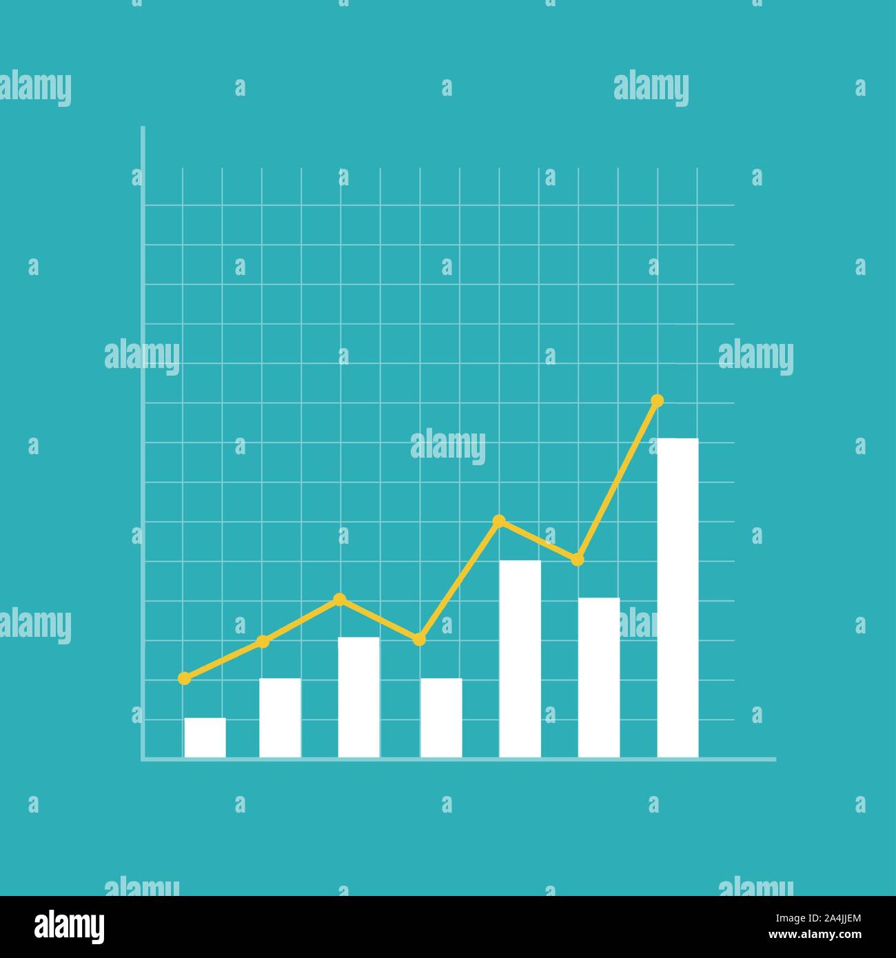 Tableau financier abstrait avec la flèche. Vector Illustration Illustration de Vecteur