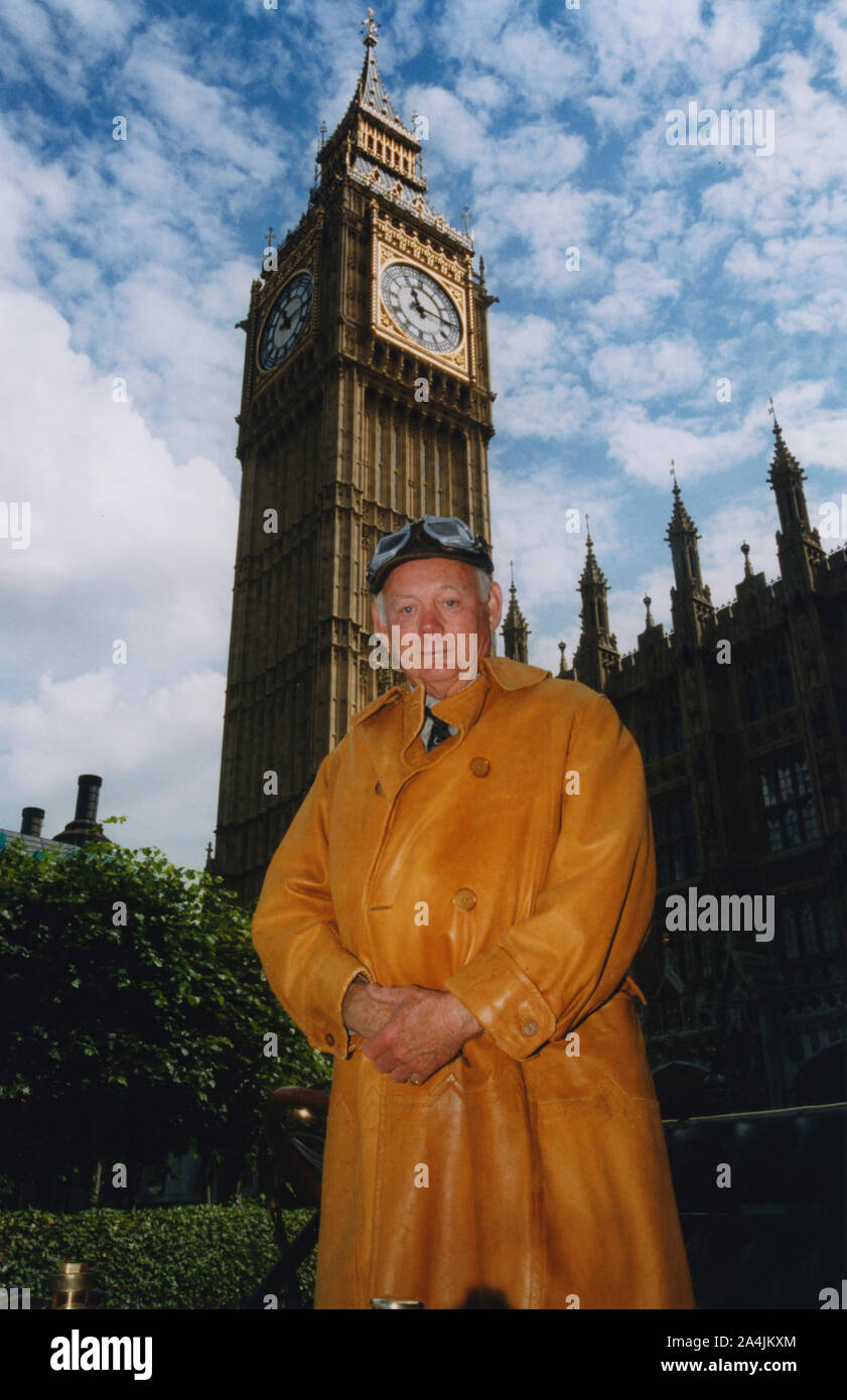 Lord Montagu sur les Maisons du Parlement, Londres 1999. Banque D'Images