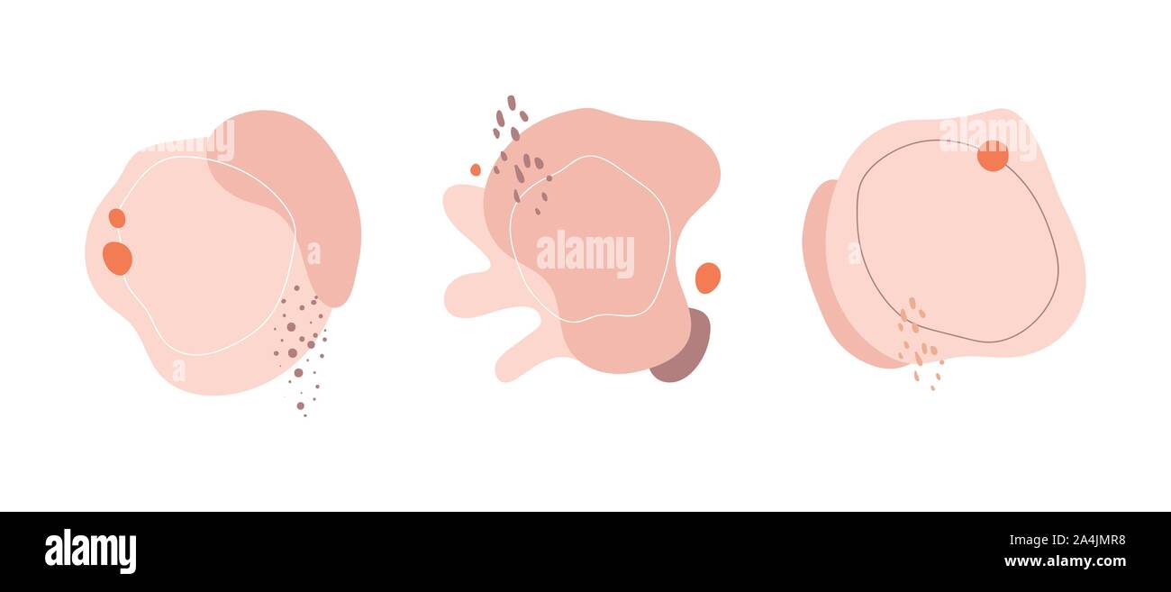 Vector Scribble creative bulles de l'arrière-plan. Moderne et élégant unique peinture pinceau avec place pour votre texte, couleurs pastel résumé poster Illustration de Vecteur