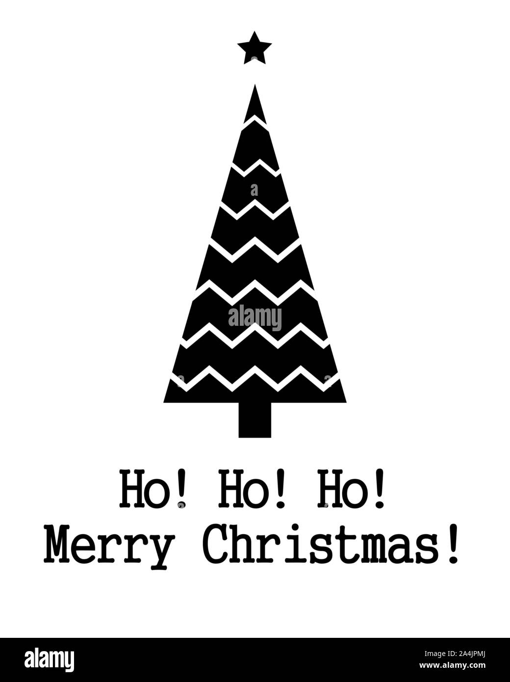 Carte vectorielle avec arbre de Noël. Abstract illustration décorative mignon pour invitation. Nouvel An des arbres réalisés avec des coeurs Illustration de Vecteur