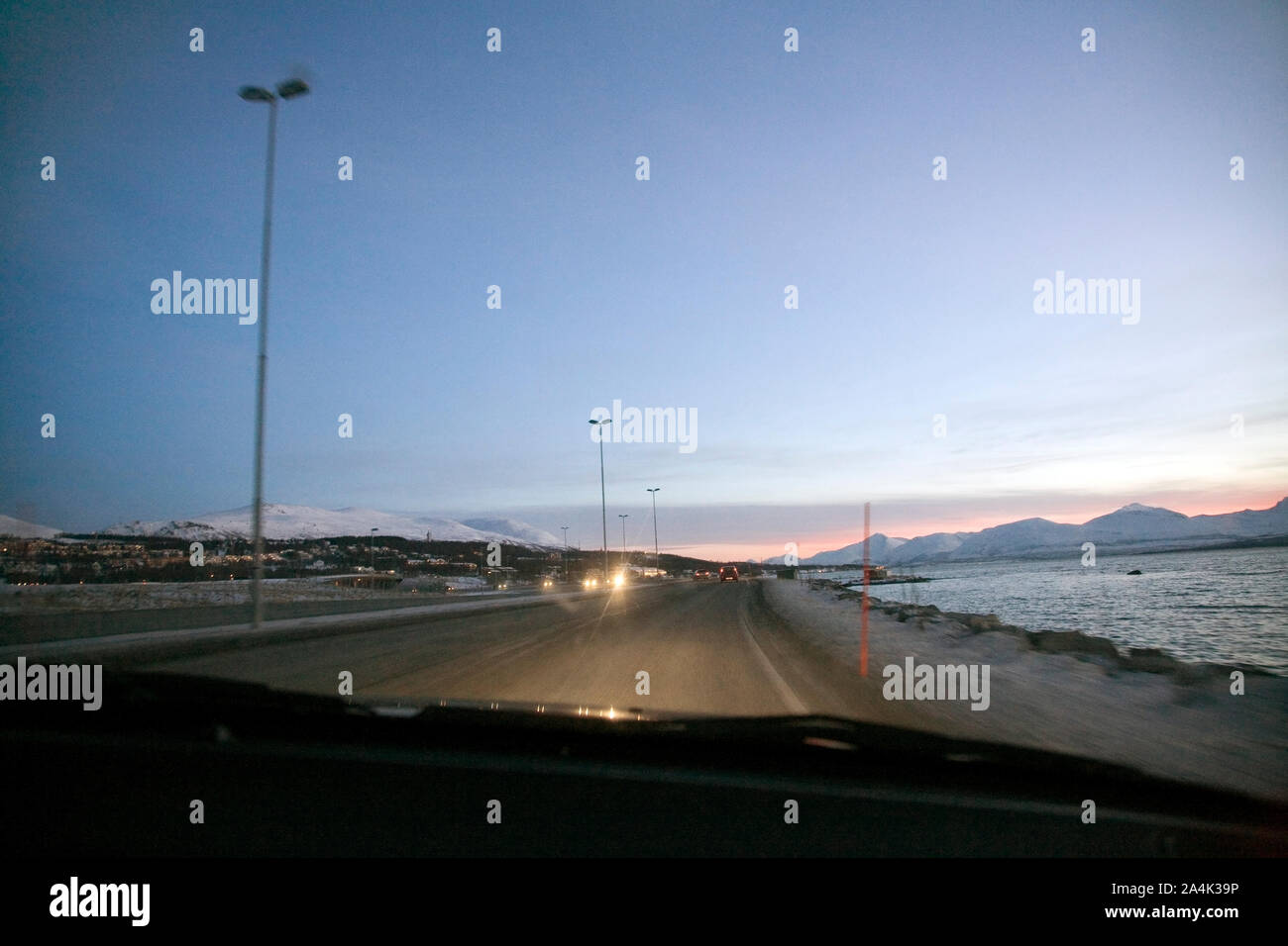 Les conditions de conduite Banque D'Images