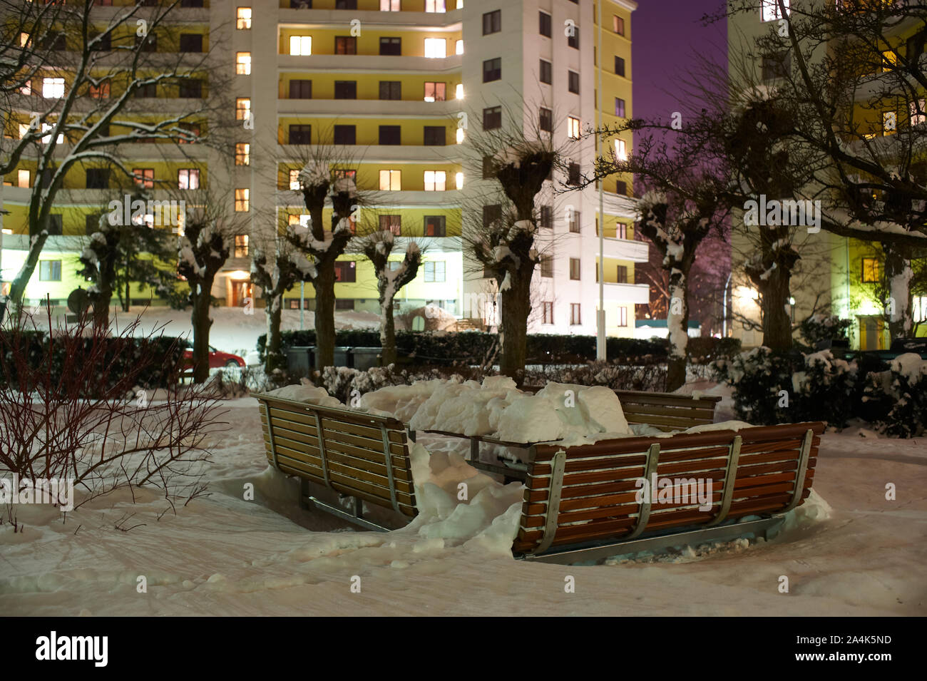 Pâtés de maisons à Egebergløkka à Oslo Banque D'Images