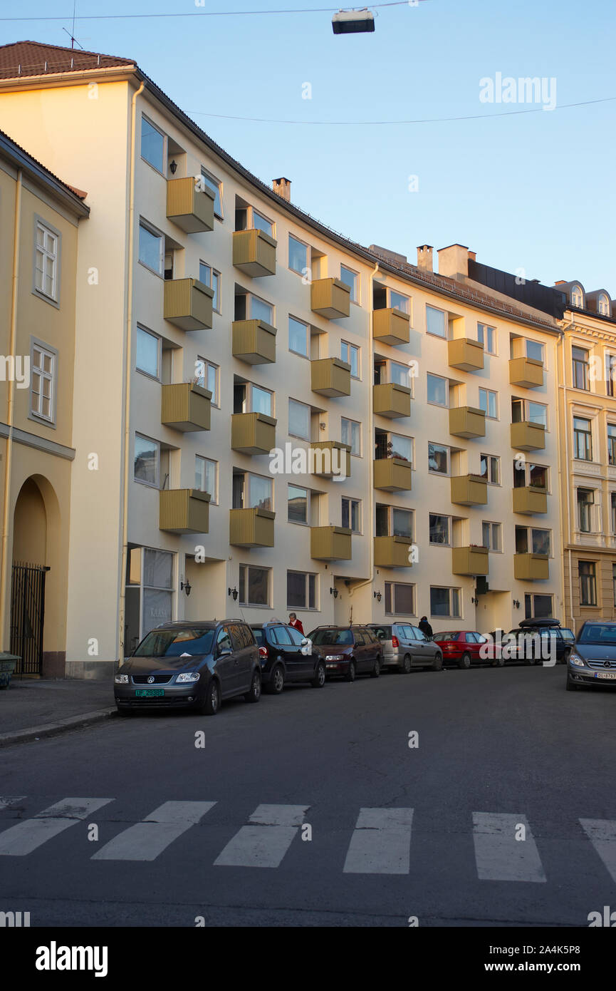 Benneches street à Oslo, Norvège Banque D'Images