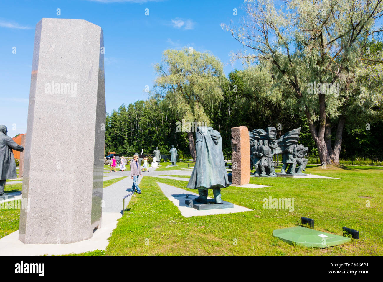 Parc monument soviétique, Maajamäe, Tallinn, Estonie Banque D'Images