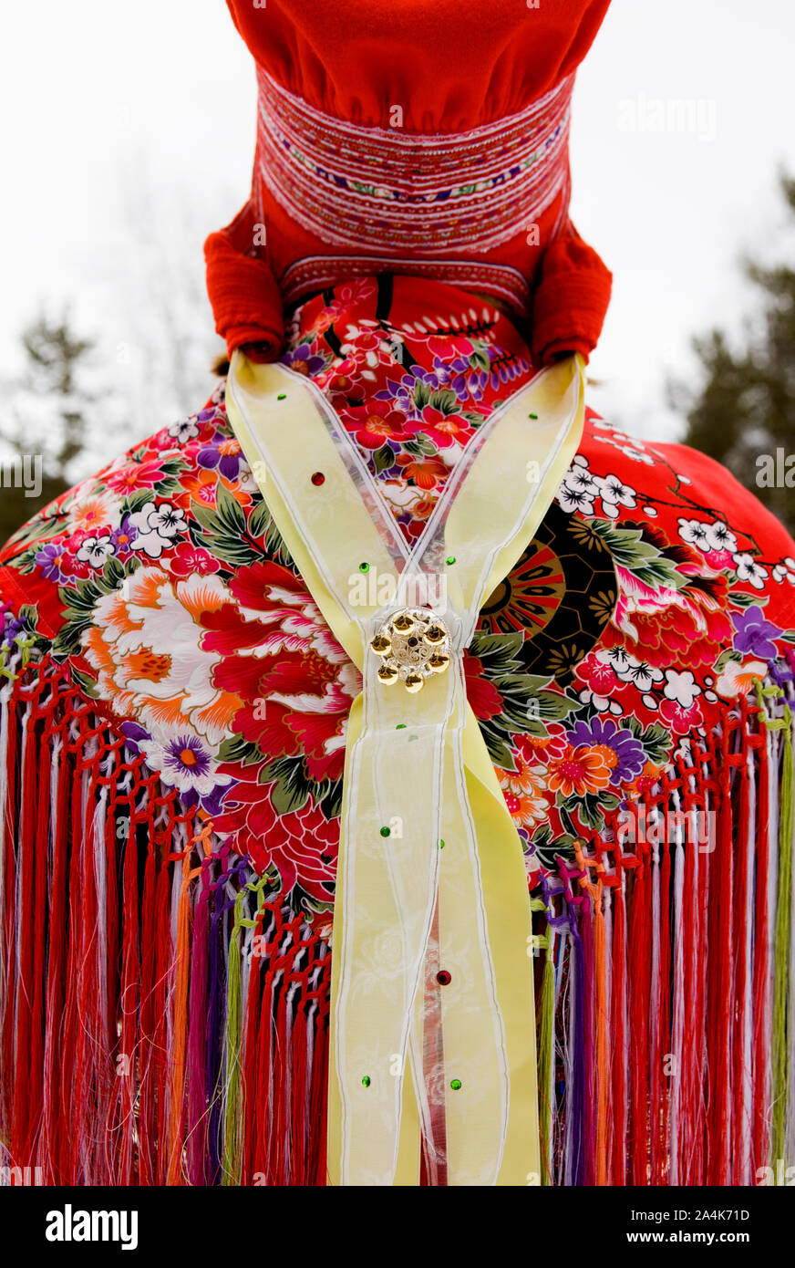 Lapp/Lapons/Laplander/Lapplander Lapplanders les Lapons///Laponie/Laponie  //même Sami/samer - châle coloré - Kautokeino Photo Stock - Alamy