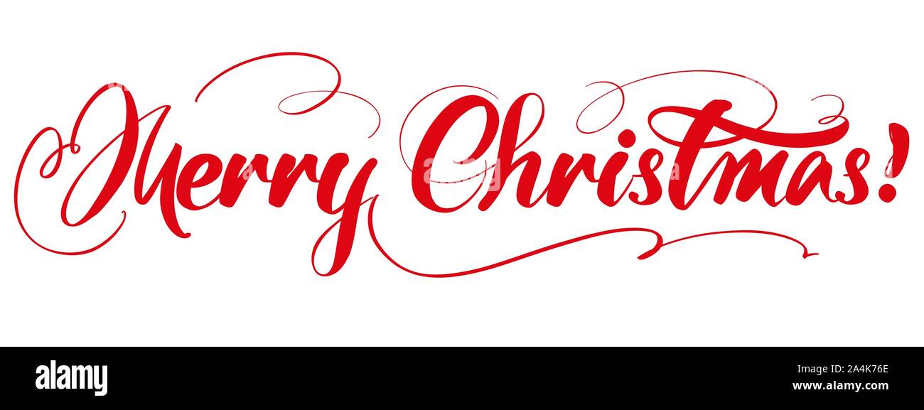 Joyeux Noël texte lettrage calligraphie symbole du christianisme hand drawn vector illustration croquis. Illustration de Vecteur