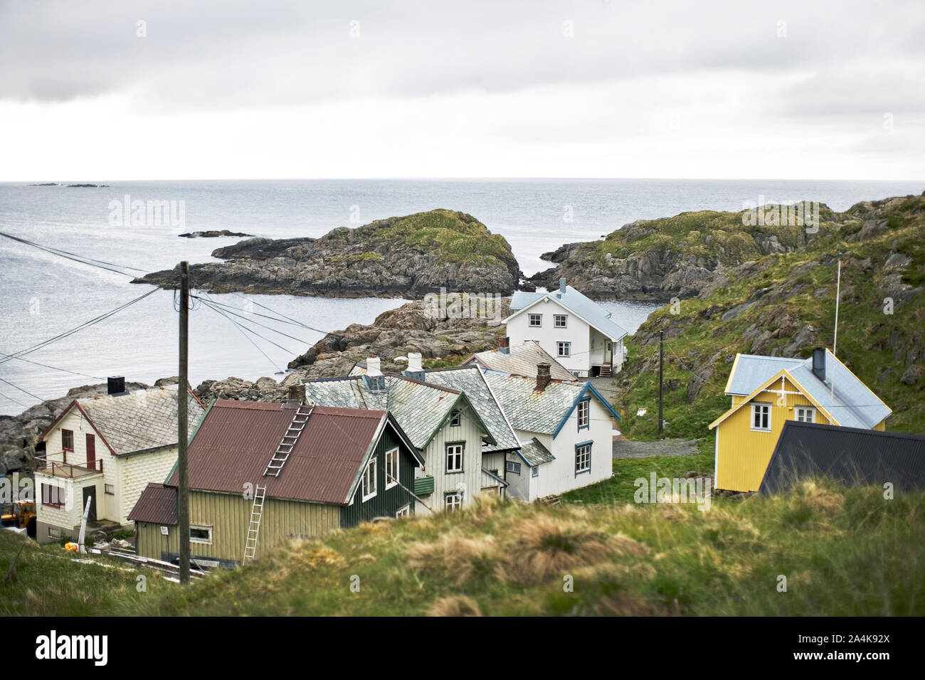 Nyksund dans les Lofoten, dans le Nord de la Norvège Banque D'Images
