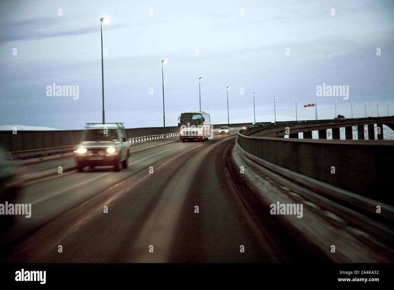 Les conditions de conduite Banque D'Images