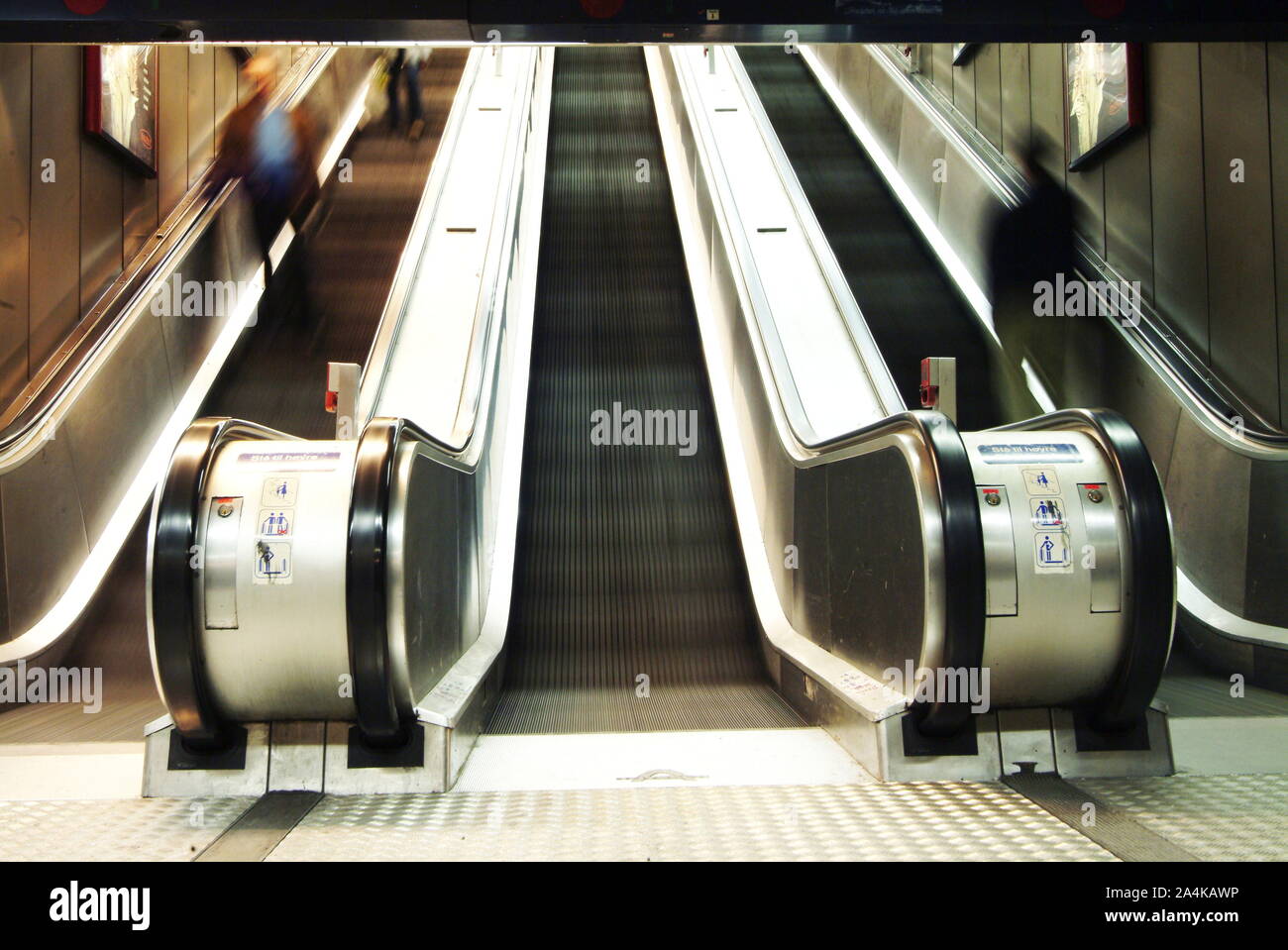 Escaliers en mouvement Banque D'Images