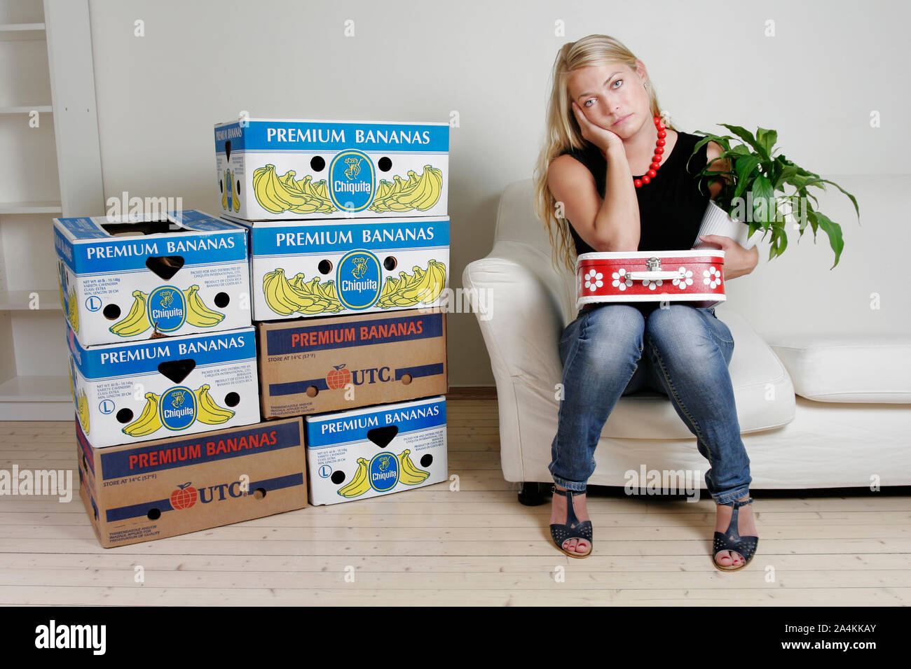 Femme sur le point de proposer Banque D'Images