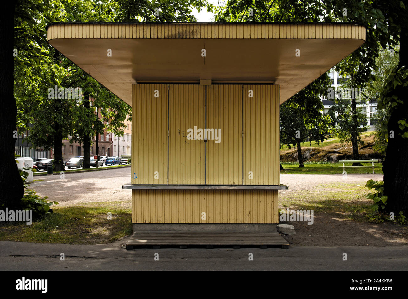 En kiosque park à Helsinki Banque D'Images