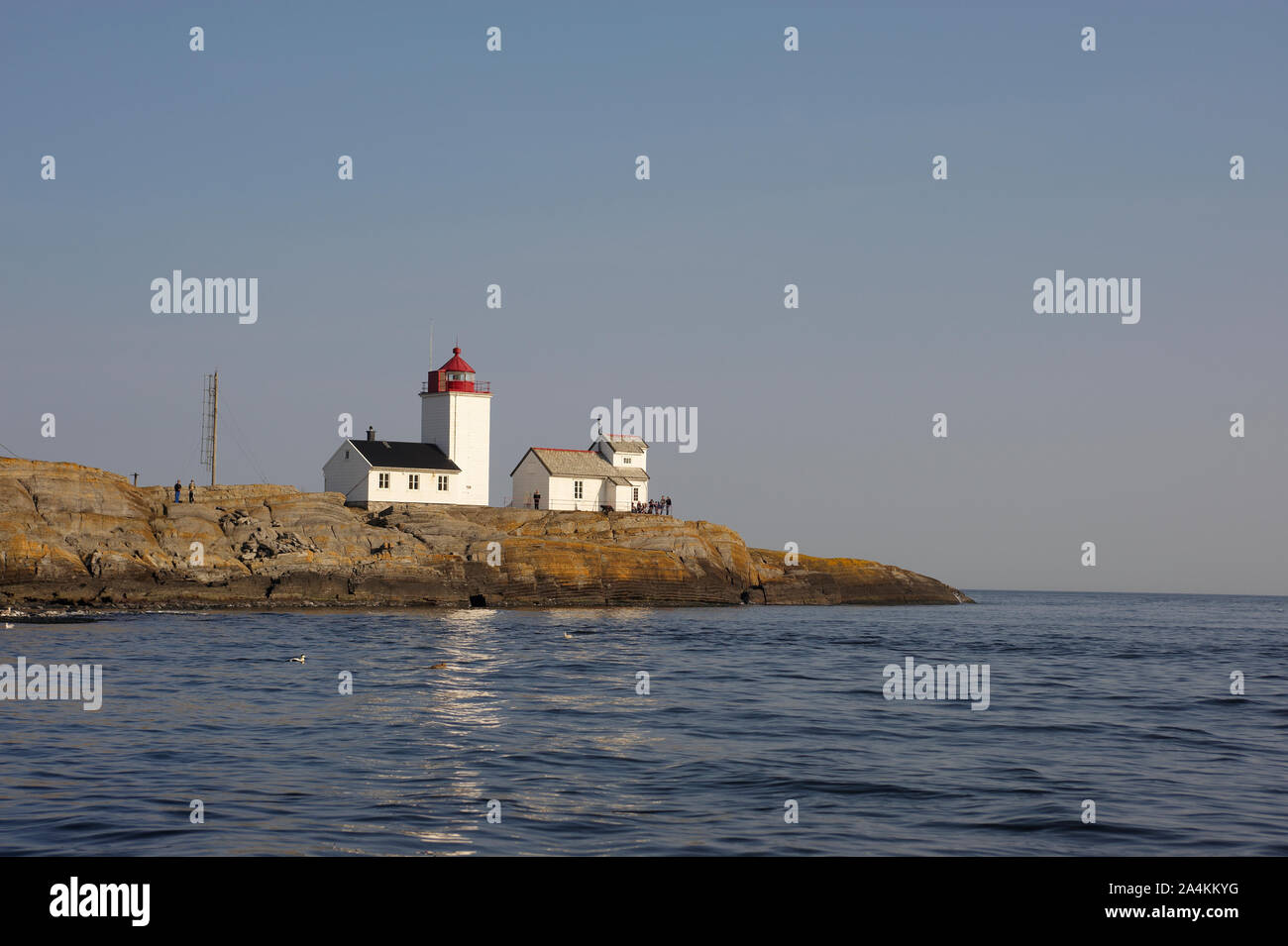Près de phare, la Norvège Bamble Banque D'Images