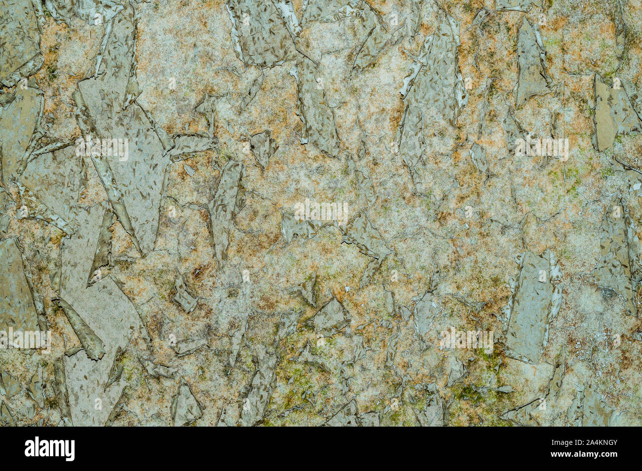 L'écaillage de la peinture sur un mur Banque D'Images