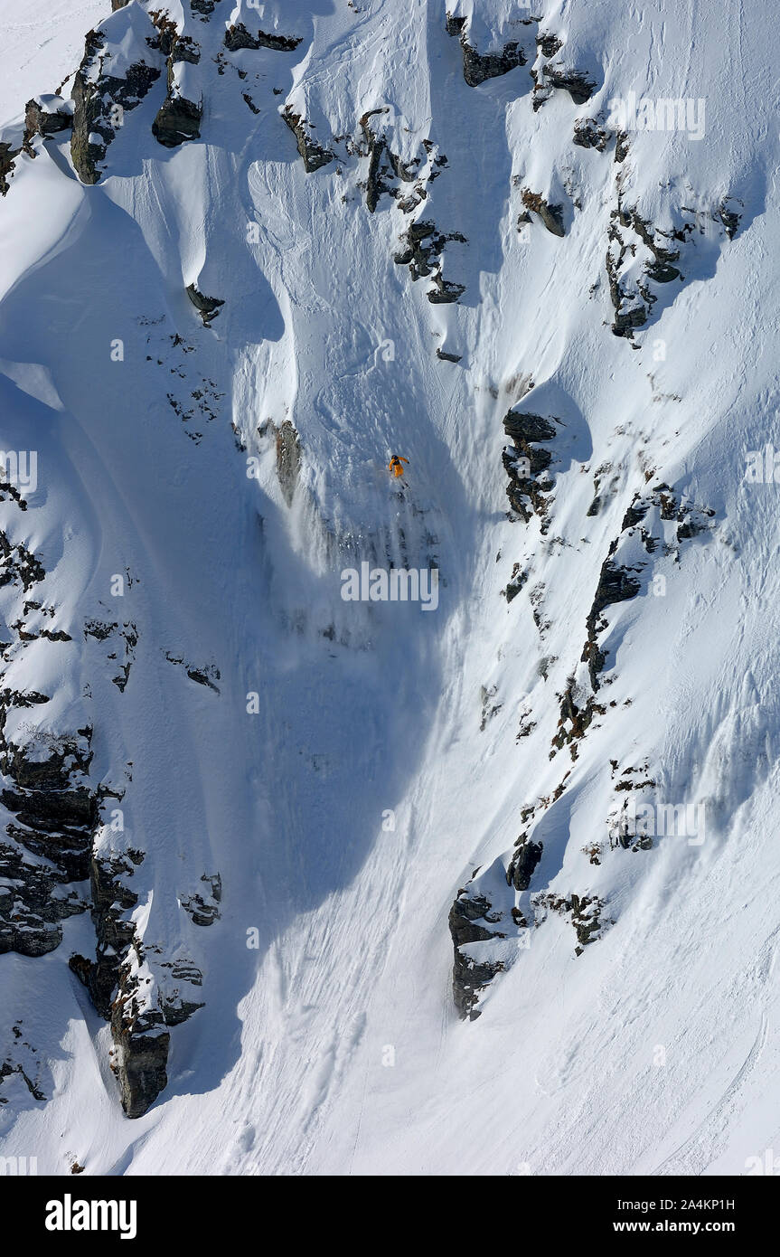 Telemark à Obertauern, Autriche Banque D'Images