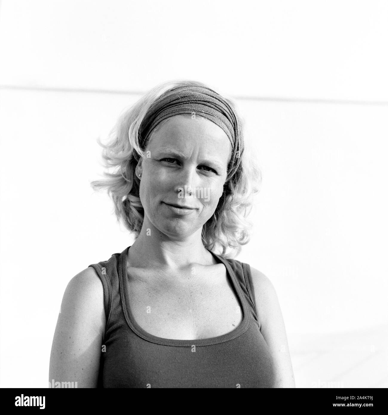 Portrait de femme blonde Banque D'Images