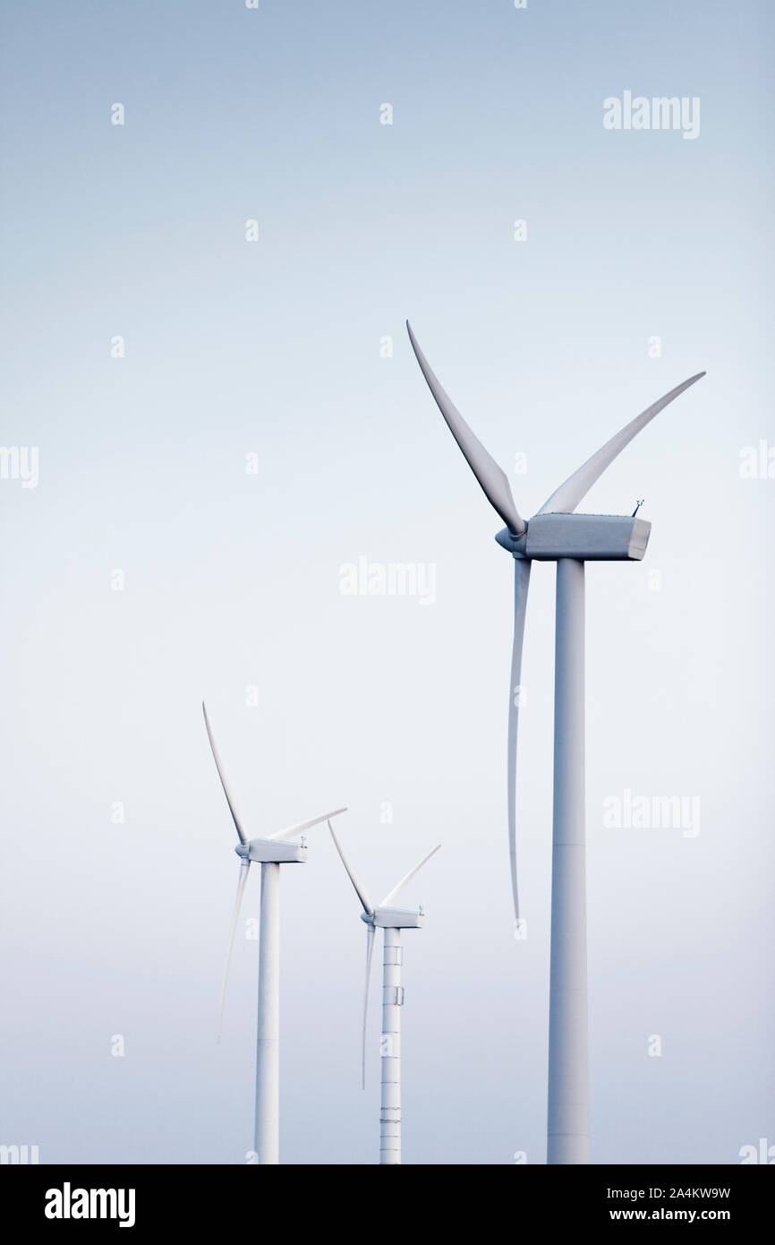 Ferme éolienne. La vie en vert Banque D'Images Ferme éolienne. La vie en vert Banque D'Images