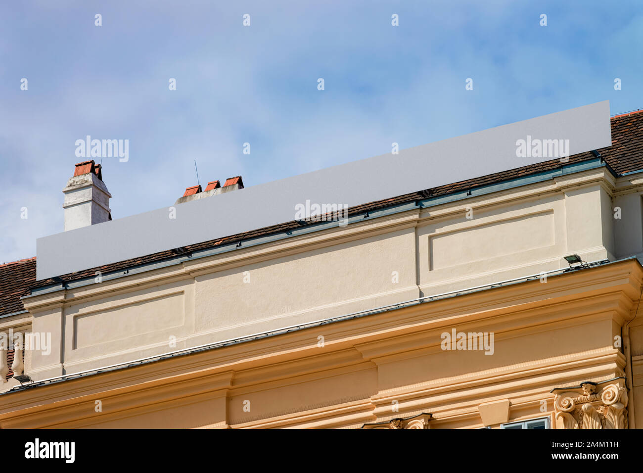Détail de appartement résidentiel extérieur de maison et une télévision de Vienne Banque D'Images