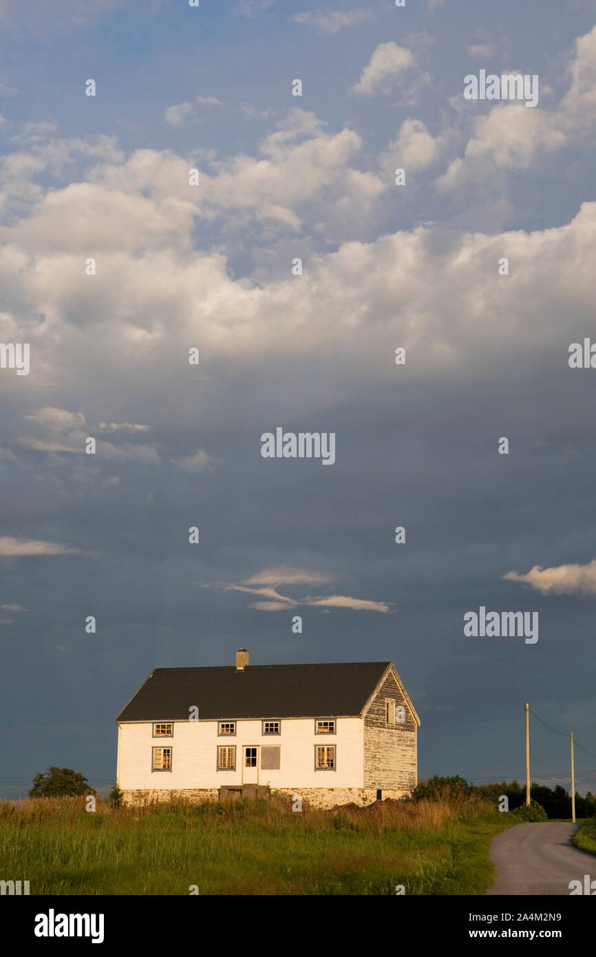 Maison dans l'île de Vigra Banque D'Images