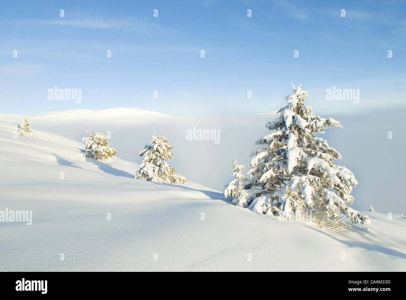 Gudbrandsdalen en hiver Banque D'Images