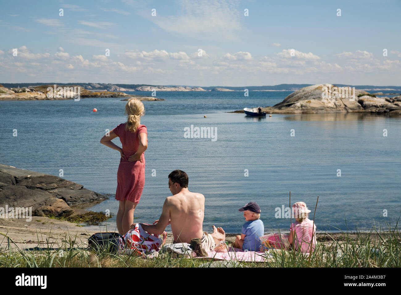 Des vacances dans l'île Koster Banque D'Images