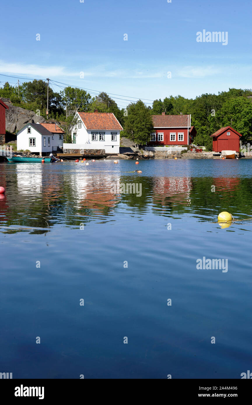 SandÂØya SÂØrlandet à Tvedestrand extérieur Banque D'Images